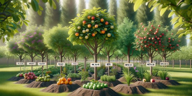 Adubo para árvores frutíferas (imagem gerada por IA)
