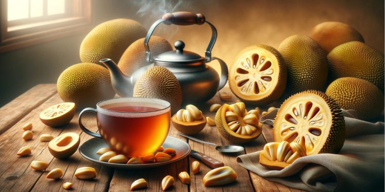 Chá de caroço de jaca (imagem gerada por IA)